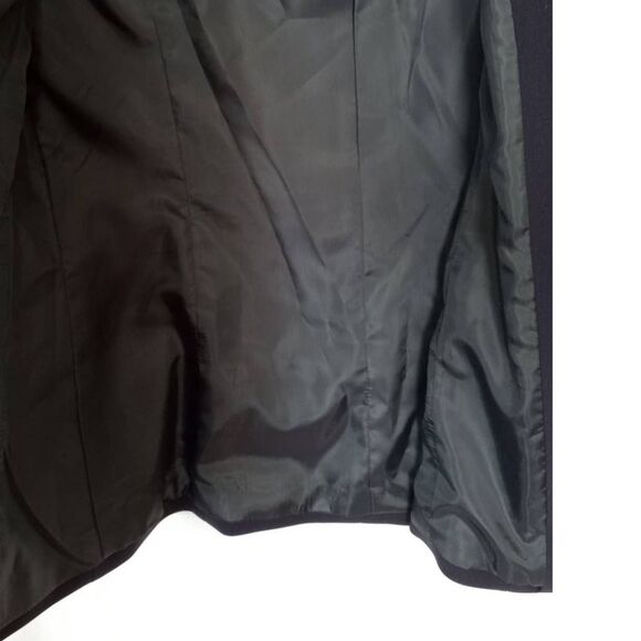 Graphic Mode Jacket Blazer Women US Large Black Lined Decorative Button - Picture 4 of 9